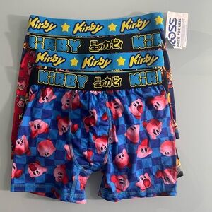 4 Pack Kirby Character Print Boys Athletic Briefs Size 8